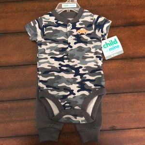 Carter’s Baseball and Camo Outfits